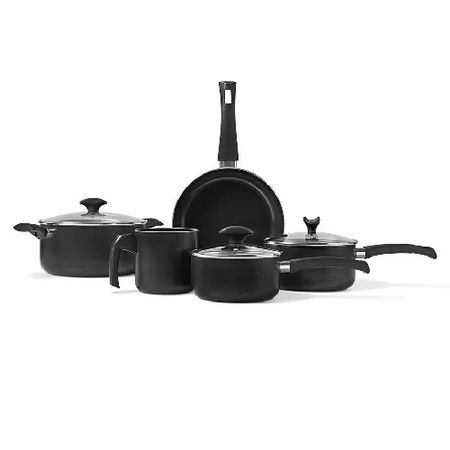 Set Cacerolas Y Ollas Brinox Masala Line - Aluminum - 5 Pzas Cookware Set Black ( 7120/100)
