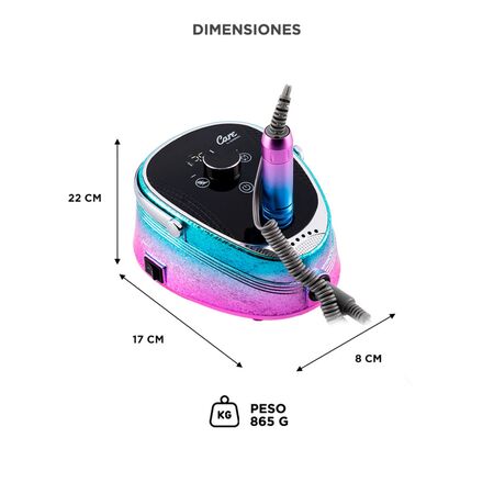 Torno de Manicura Care Gadnic 35000RPM Con Pedal de Control