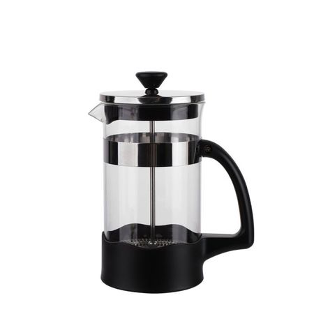 Cafetera Larhaus Prensa Francesa 600ml  Vidrio M/ Plástico Negro