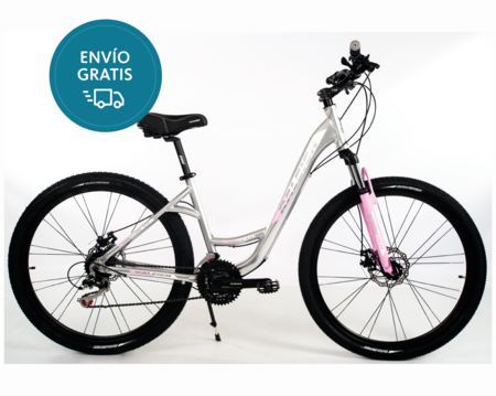 Bicicleta Raleigh Venture 3.0 / Talle 16"/S / Gris / Cuadro de aluminio / Frenos a discos mecanicos / 21 Vel. / Rodado 27.5"