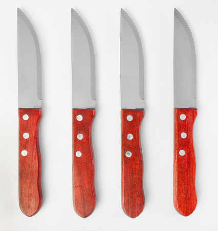 Set De 4 Cuchillos Asado