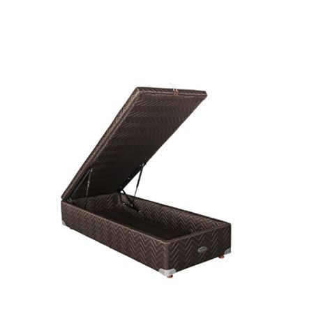 Sommier Con Baulera Roomy 0.80 x 1.90 Mts Springwall Jacquard