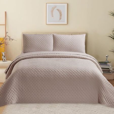 Cubrecama Cover Quilt 1 1/2 Plaza con Fundas Premium