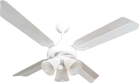 Ventilador De Techo Con Luz Auvent C1519 Blanco 90W