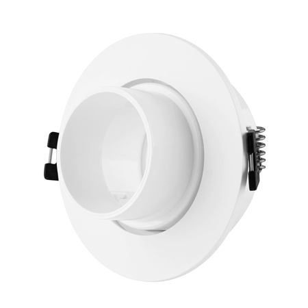 Spot Embutido 1 Cabezal Movil Roy Gu10 Dicro Apto Led Deco Blanco