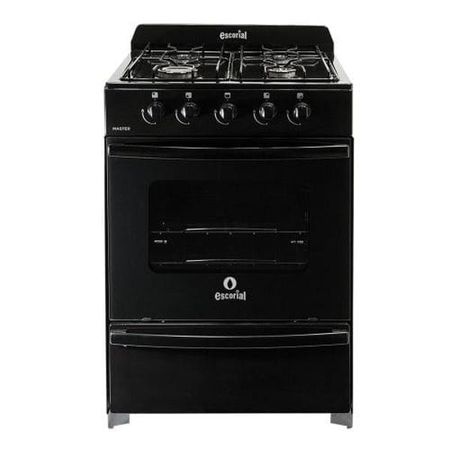 Cocina Escorial Master S2 Black Gn 56Cm Negra A Gas