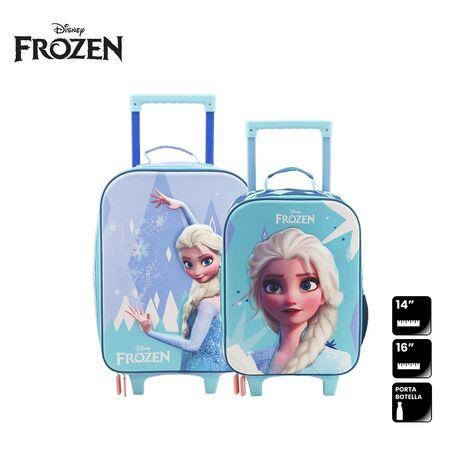 Set De Valijas Infantiles 14" y 16" Disney - Frozen