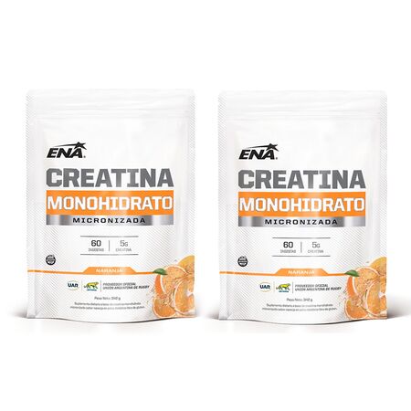 Combo Suplemento Deportivo Ena Creatina Monohidra Naranja 2u