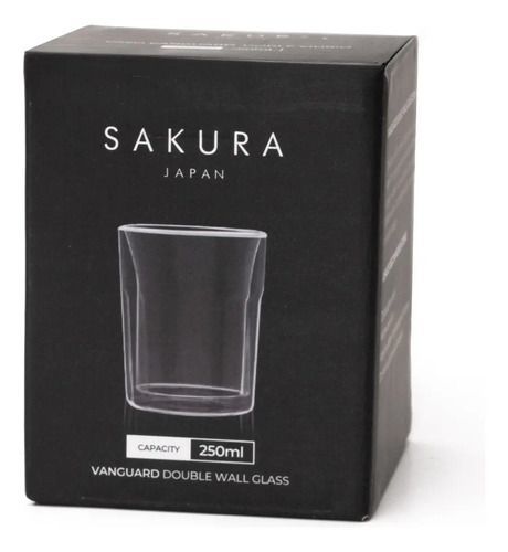 Vaso Doble Vidrio Sakura Vanguard 250ml Transparente Transparente - Vista 3