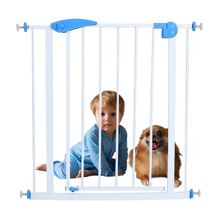 Puerta de Seguridad para Bebes y Mascotas Gadnic Ajustable Sin Perforar Doble Traba Cierre Automatico Doble Sentido 
