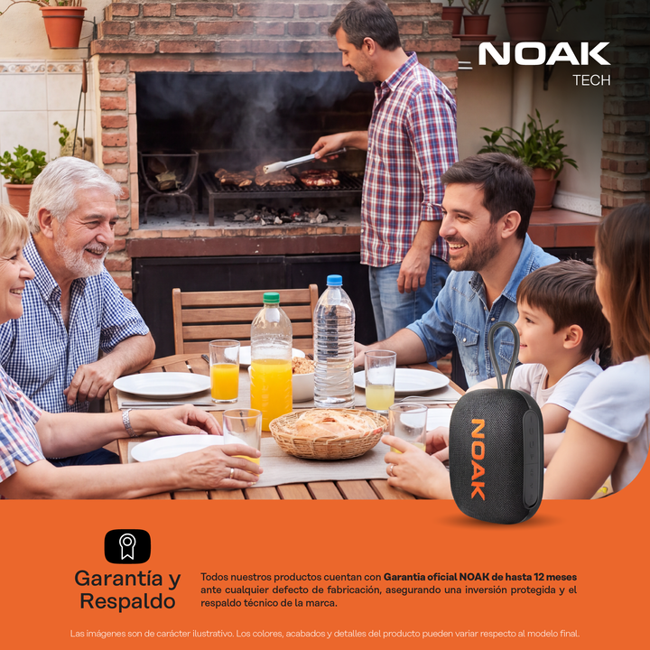 Parlante Portátil Noak Spark Bluetooth Slim 5W RMS - Vista 6