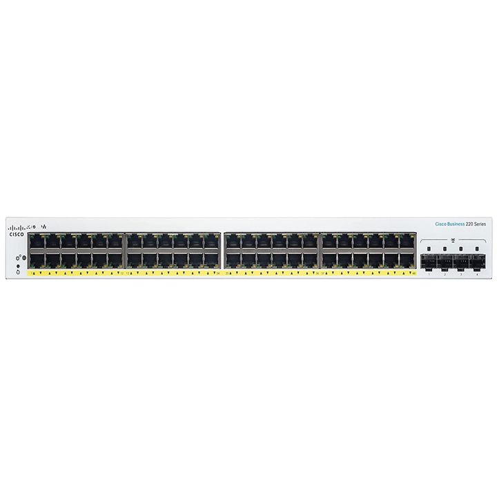 Switch Cisco CBS220 48G POE 4X1G SFP - Vista 2