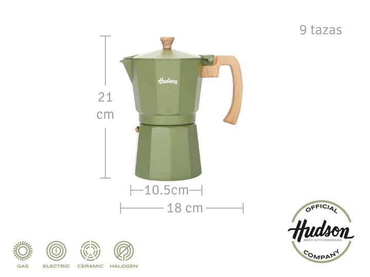 Cafetera Aluminio Olive Tipo Italiana 9 Tazas - Vista 2