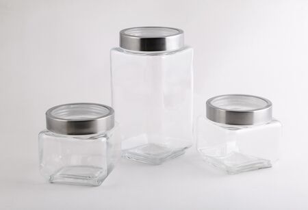 Set De 3 Frascos De Vidrio Con Tapa