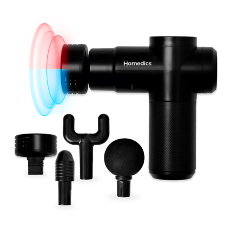 Pistola masajeadora Homedics de percusión con Frío/Calor HHG-350H-AR
