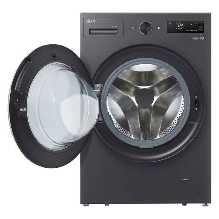 Lavasecarropas LG Inverter 15KG / 8KG Grafito WD15EGNTSPG - Vista 2