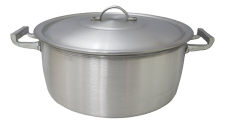 Cacerola Fiamaj N°28 Aluminio Gastronomico Reforzado Plateado