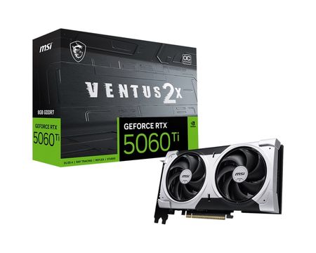 Placa de Video MSI GeForce RTX 5060 Ti VENTUS 2X OC PLUS 8G