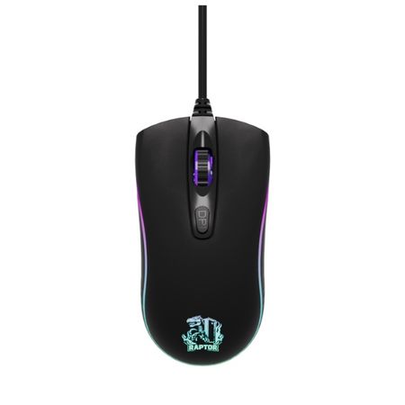 Mouse Raptor Storm Grip 4 botones 3600dpi 7 colores