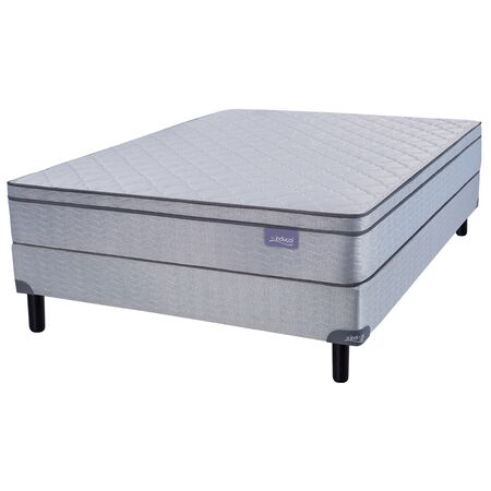 Colchon y Sommier Inducol Pravia Queen Size 150x190x24 Resortes Bonnell con Euro pillow Firme