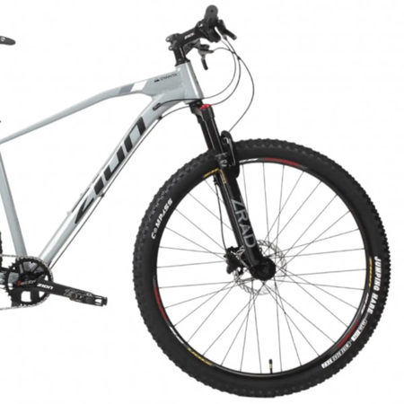 Bicicleta MTB Zion Ovanta Monoplato 10V R29 Gris/Negro Disco Hidr. Talle M