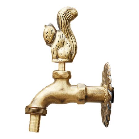 Canilla de Jardín Diseño Ardilla Gadnic de Cobre