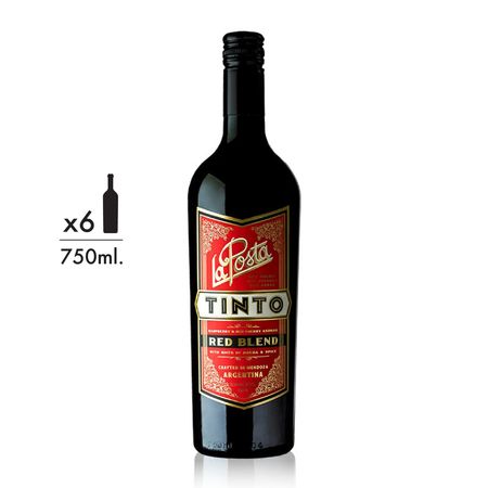 Vino Tinto La Posta Red Blend Caja x 6