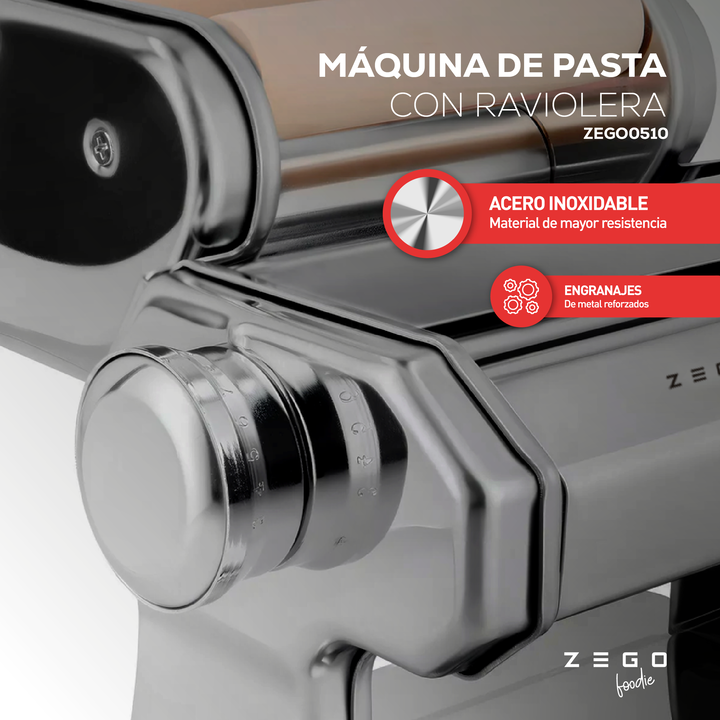 Maquina Fabrica De Pastas Raviolera Zego Acero Inox - Vista 3