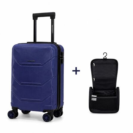 Valija Carry On 20" Unicross con Ruedas 360° con candado de combinación + Bolso Neceser Toilet Bag