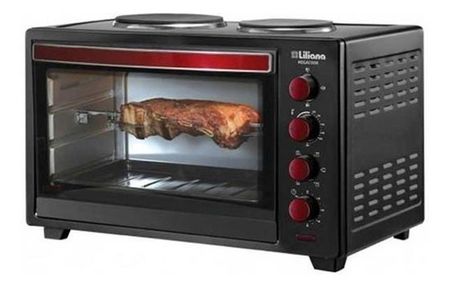 Horno Eléctrico Liliana Megacook Ao160 60lts Spiedo 2 Anafes