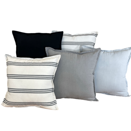 Combo 5 almohadones Tusor 50x50 -Diseño J