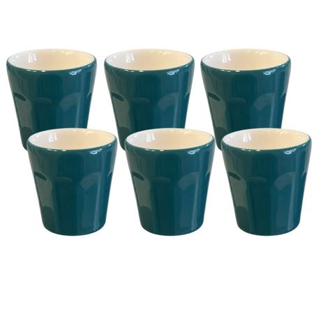 Set X 6 Vasos De Café De 90 Cc Verde Oxford