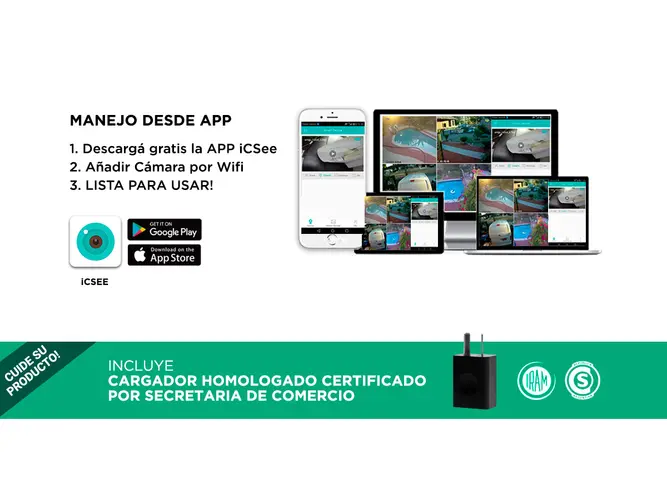 CAMARA DE SEGURIDAD GADNIC IP P2P WIFI (C:BLANCO P2P00009) - Vista 4