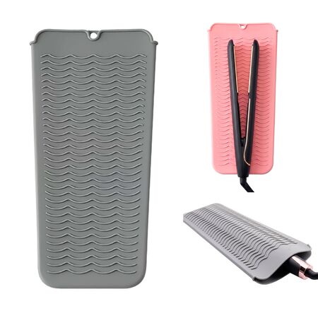 Funda Silicona Para Planchita Care By Gadnic Resistente Al Calor Antideslizante (Color Gris)