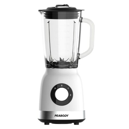 Licuadora De Vaso Con Jarra De Vidrio 800 Watts 5 Vel Blanca Peabody Pe-ln810b