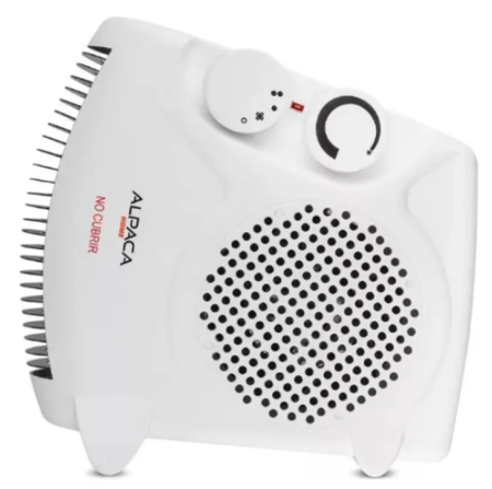 Caloventor Eléctrico Alpaca FH06 2000W Termostato Blanco