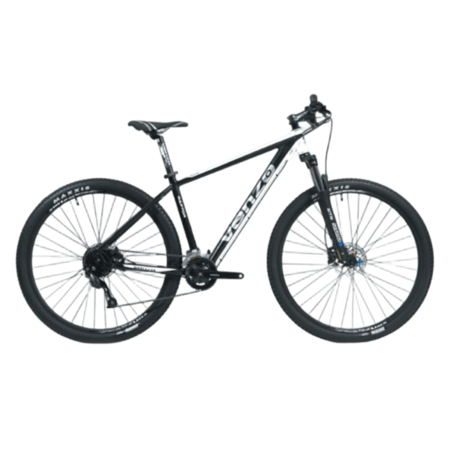 Bicicleta MTB Venzo Raptor R29 18V Negro/Blanco Disco Hidr. Talle M