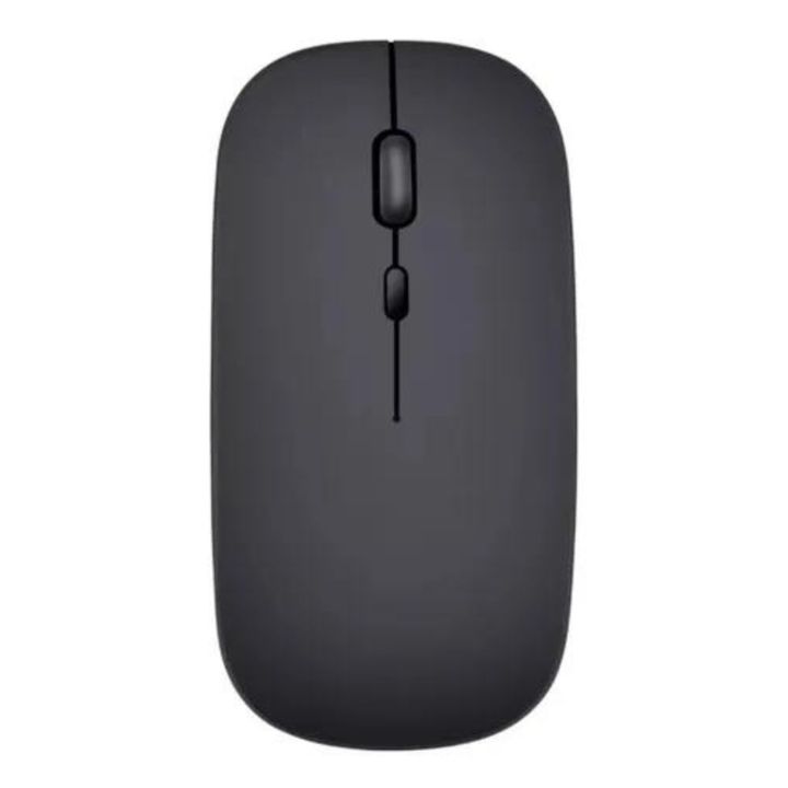 Mouse Inalámbrico Bluetooth Recargable Portatil Negro - Vista 1