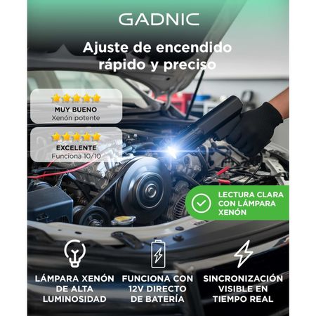 Pistola de Puesta a Punto Gadnic de Encendido