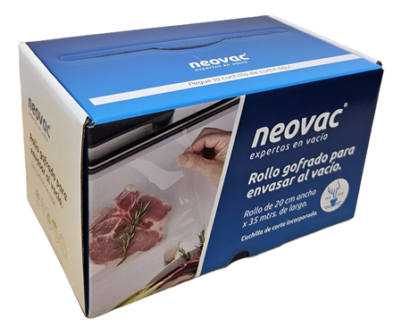 Rollo Bolsa Gofrada Para Vacio Neovac 20cm X 35 Metros