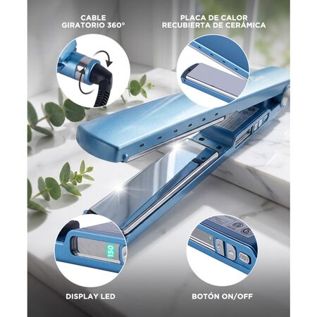 Planchita Para El Pelo Profesional Pro Titanium 2000 Gadnic 30W