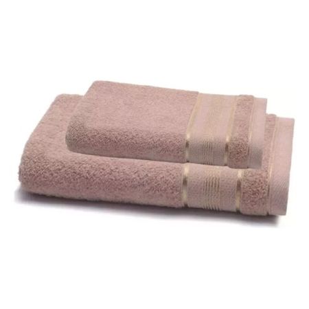 JGO TOALLA Y TOALLON  380 GRS FANTASIA BEIGE