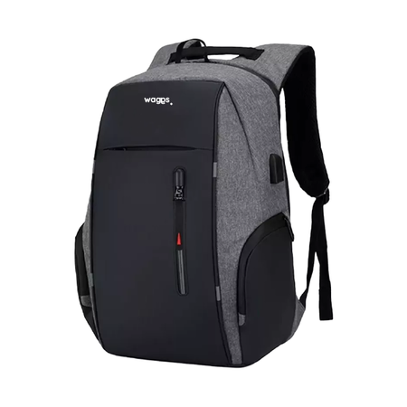 Mochila Antirrobo Para Notebook Impermeable Hombre Mujer 30L con Cable USB Waggs