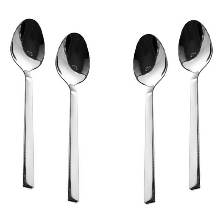 Set X 12 Cuchara De Te Kremer Viena Silver 15.8 Cm Plateado