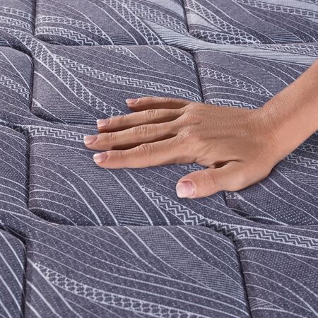 Colchon y Sommier King Koil Devon Queen Size 150x190x26cm de Resortes Bonnell Con Espuma Firme
