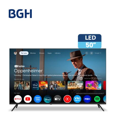 Televisor Led 50" 4K Ultra Hd Smart Con Google Tv Bgh B5026us6g