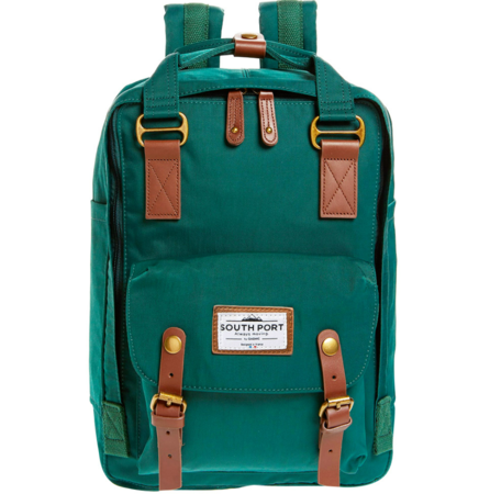 Mochila Verde South Port Elegante 3 Unisex Notebook 12L