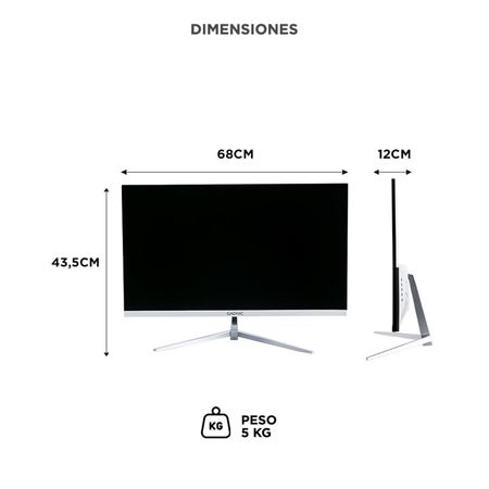Monitor Gaming Gadnic 27 Plana IPS FHD 165 Hz Sin Bordes 1 Ms