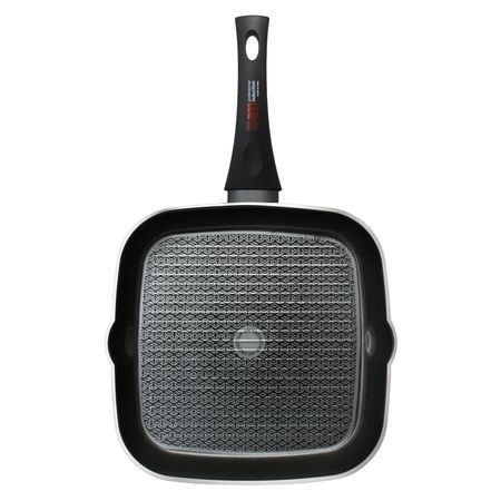 Bifera Grill Plancha 28 cm Antiadherente ITALIA Induccion 4 mm Fortezza