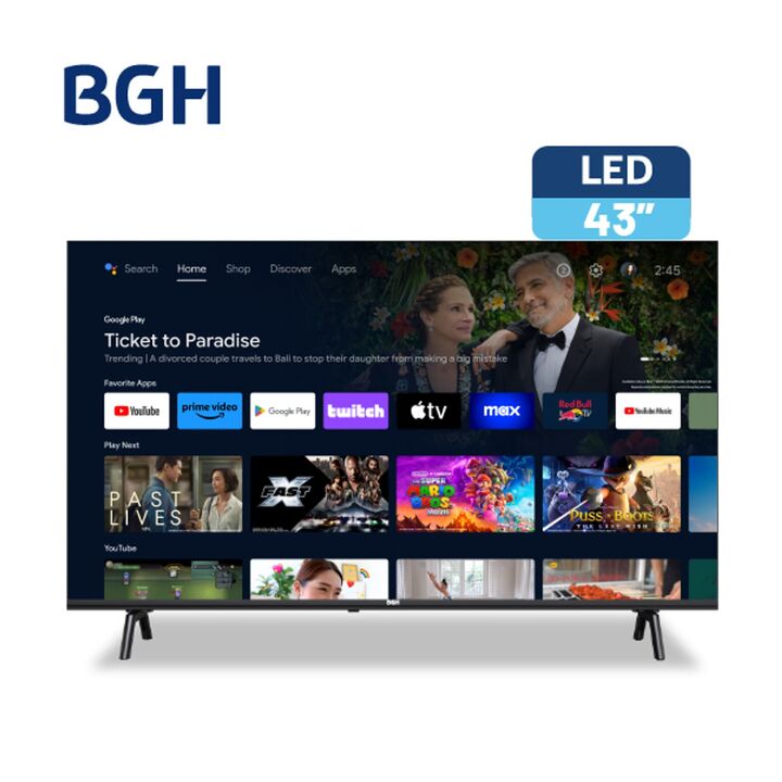 Smart TV BGH B4325FS5A 43" Android Full HD - Vista 1